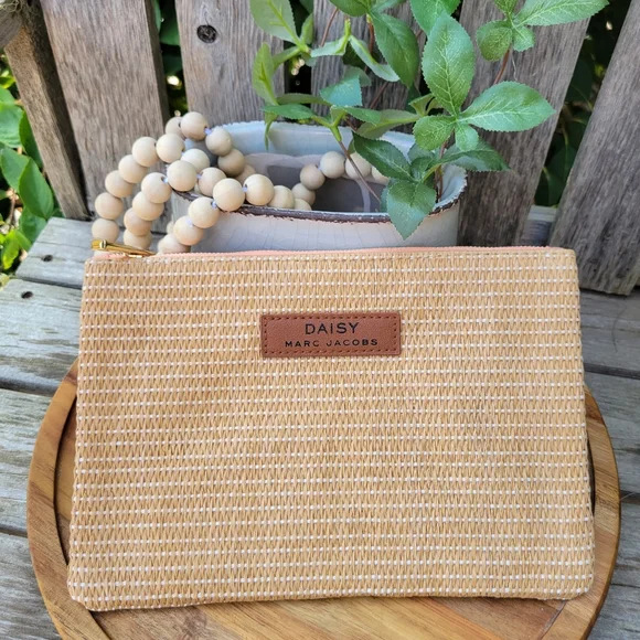 Marc Jacobs Bags Marc Jacobs Daisy Rattan Zippered Make Up Bag